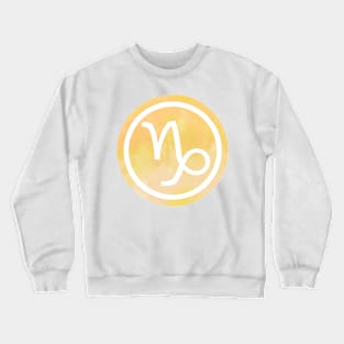 Caramel Watercolor Zodiac - Capricorn Crewneck Sweatshirt